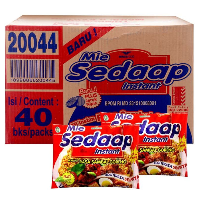 

(DUS) MIE SEDAAP GORENG ISI 40PCS