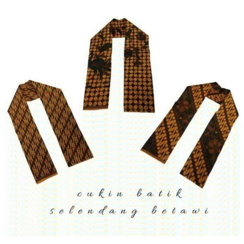 selendang batik betawi / cukin batik betawi / syal batik betawi