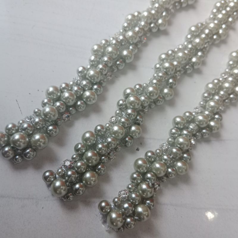 payet rangkai/mutiara rangkai/payet rangkai sage