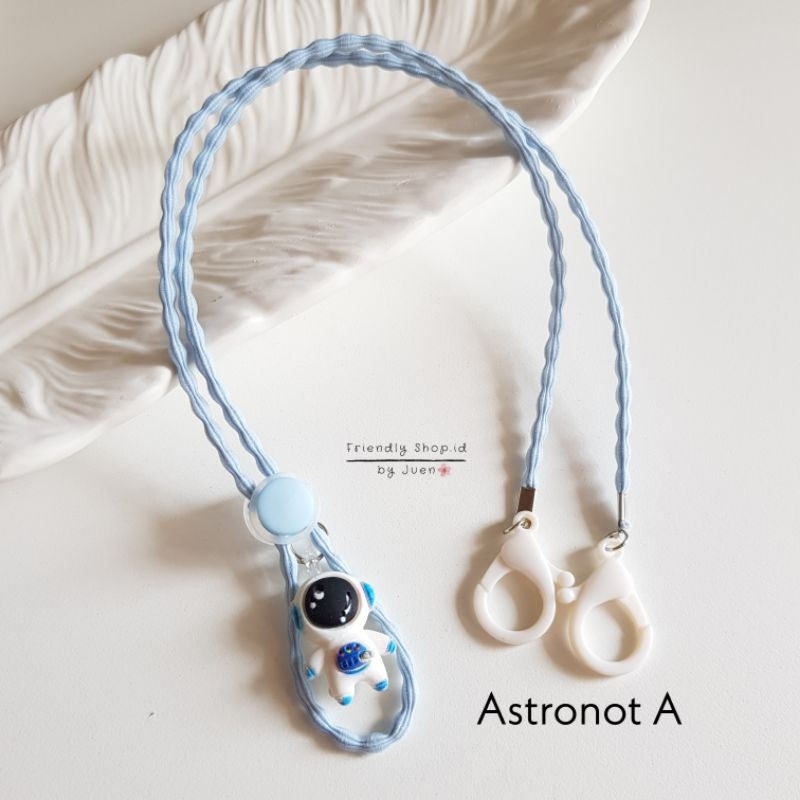 STRAP MASKER ANAK LAKI - LAKI ASTRONOT /  PEREMPUAN - DEWASA 2 IN 1