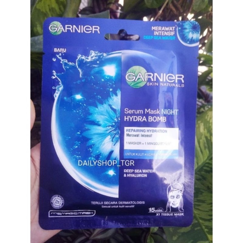 [TERMURAH] GARNIER SERUM MASK HYDRA BOMB NIGHT MASKER WAJAH