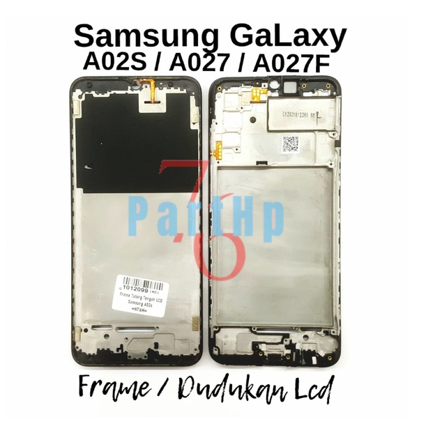 Middle Frame Dudukan Lcd &amp; Mesin Samsung Galaxy A02S / A027 / A027F - Hitam