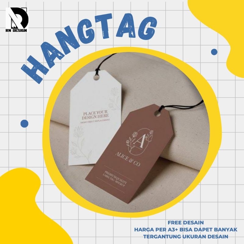 

Custom Hang Tag - Label produk/Label Baju