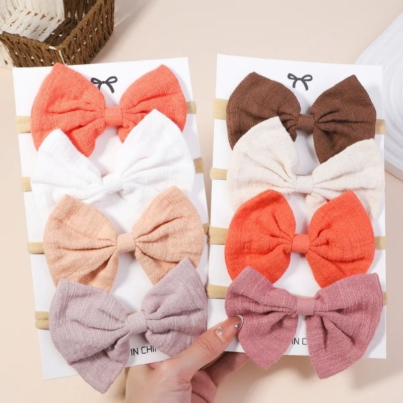 (Pimenova) Bandana bayi headband jumbo premium import pita anak perempuan