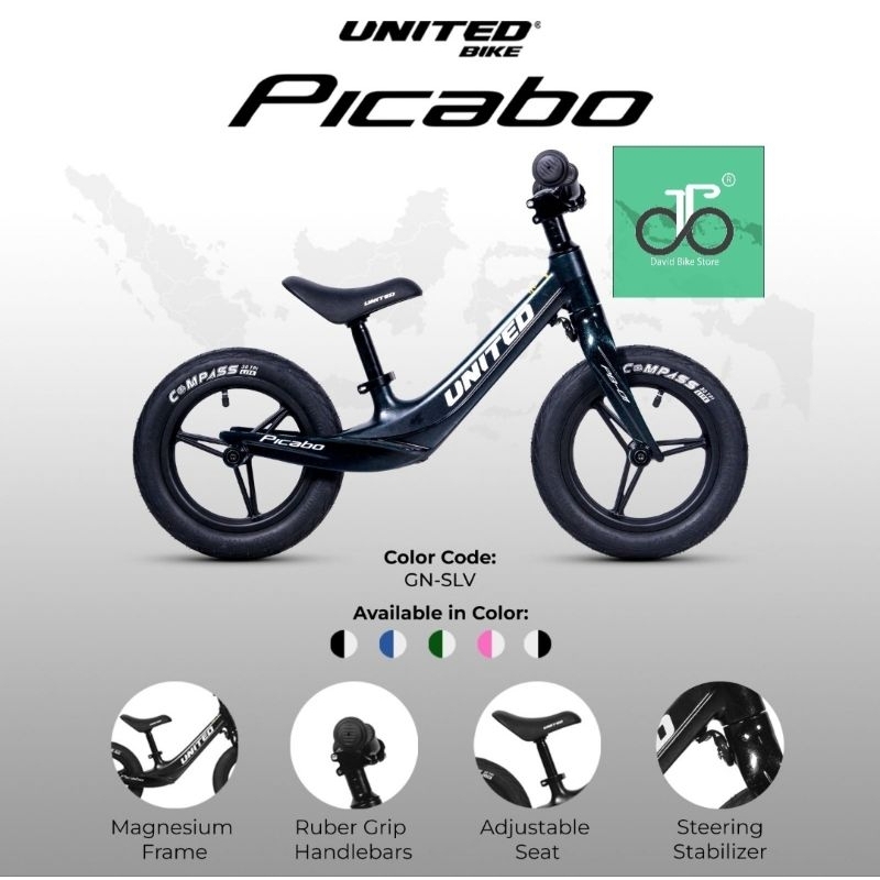 Sepeda Push Bike United PICABO Terbaru Magnesium