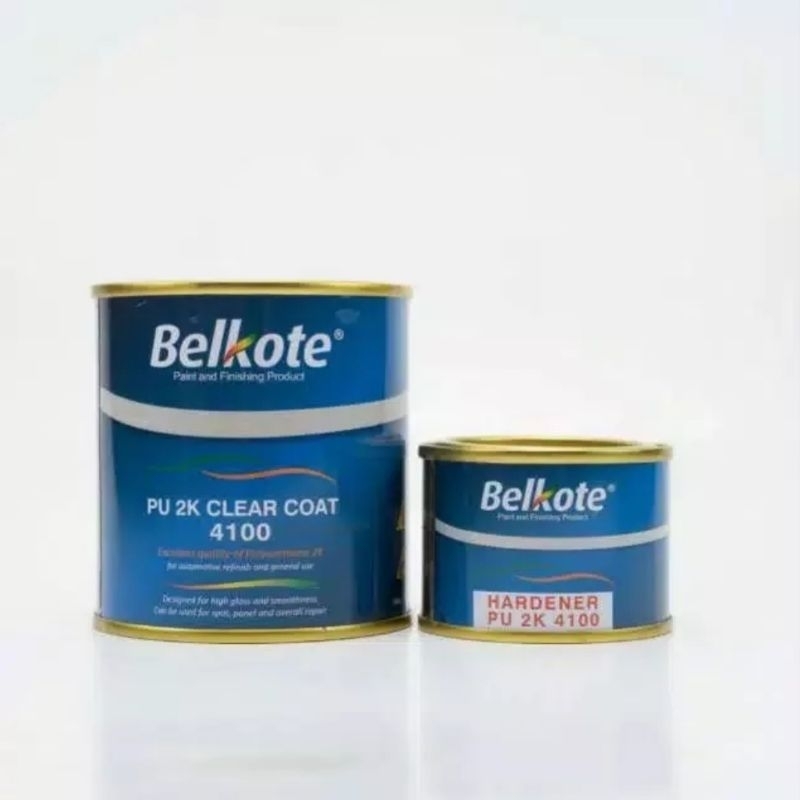 cat vernish belkote pu 2k clear coat 4100 &amp; 8200 + hardener 300 gram