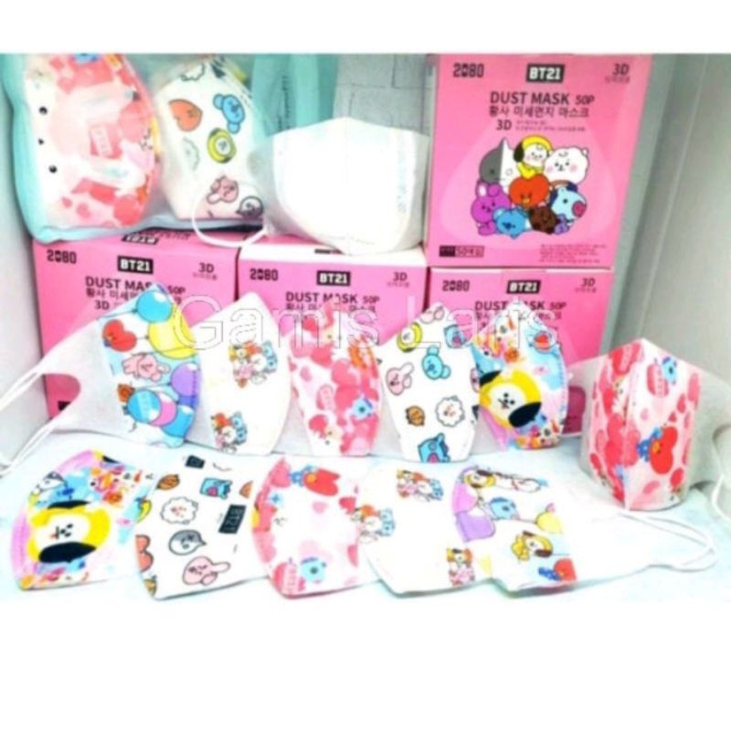 Masker duckbill Anak BTS21 isi 50pcs