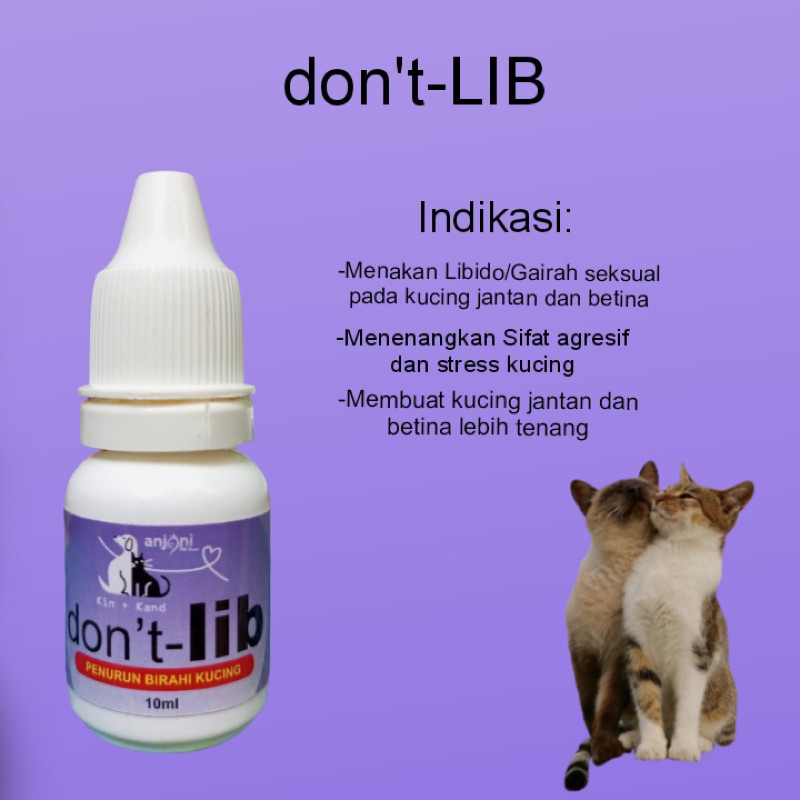 DONTLIB downlib PENURUN BIRAHI KUCING 10ml