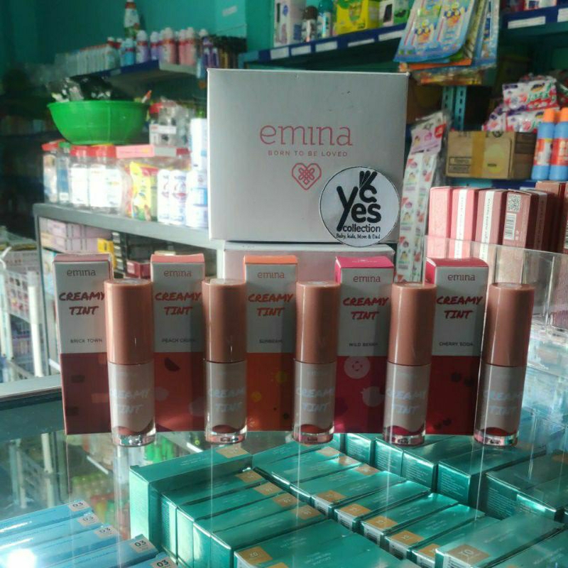 Emina Creamy Tint 3.6 gr ORIGINAL lip Tin Lipstik Creamytint ORI Cair Pelembab Makeup bibir Remaja anak dewasa