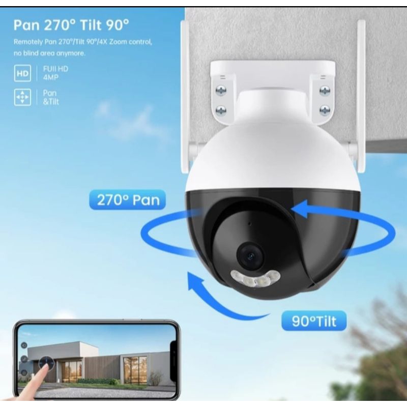 V380 Camera Cctv Ip Wireless Wifi Ptz Ir App v380 5MP Hd 1080P Anti Air bos