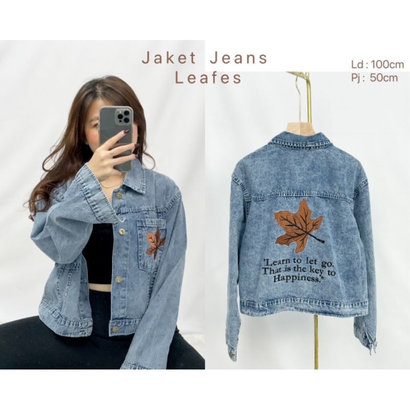 MDLV ~ Jaket Jeans Leafes Good Quality