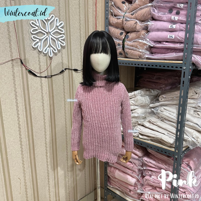 Kids sweater import winter autumn corduroy hangat atasan anak musim dingin gunung tebal