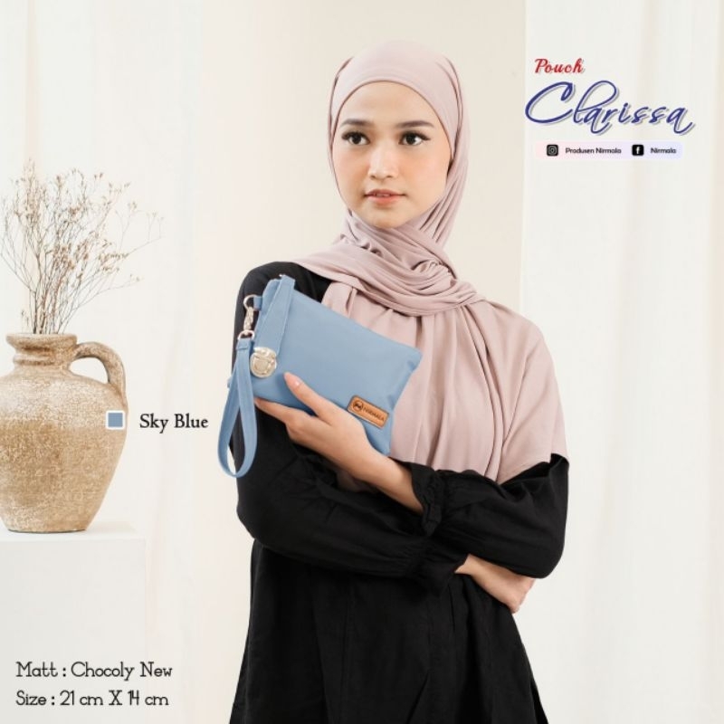 PRE ORDER POUCH CLARISSA BY NIRMALA BAHAN CHOCOLY ANTI AIR PREMIUM WATERPROOF