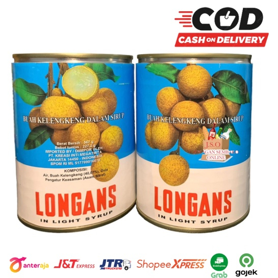 (JSO) REDBOAT Kaleng 567 gr / Longan Buah Kaleng / Klengkeng Kaleng