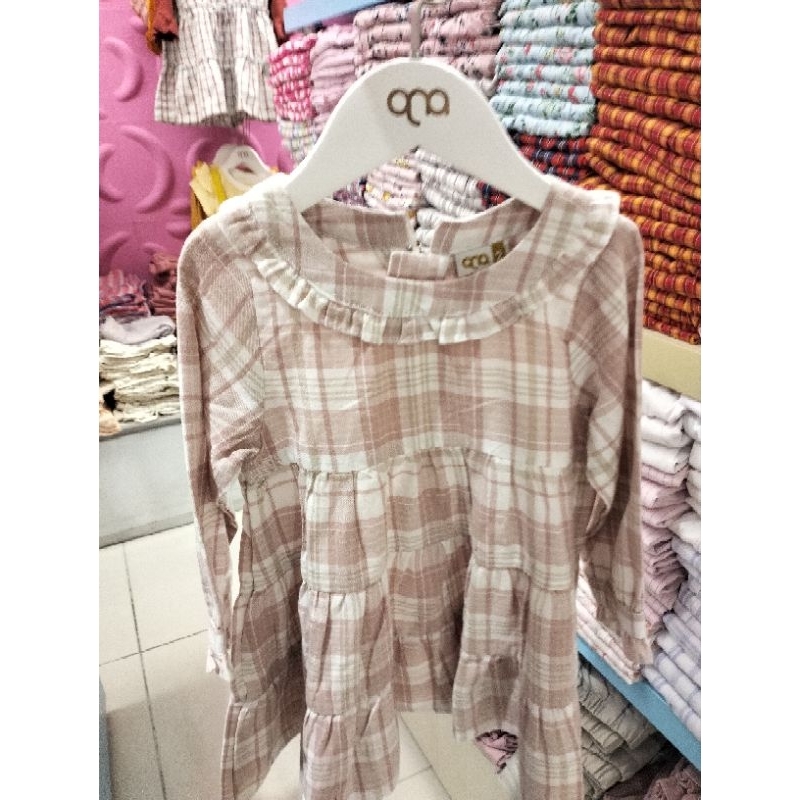 QNA Baju Dress Anak Perempuan Usia 1-4 Tahun Original