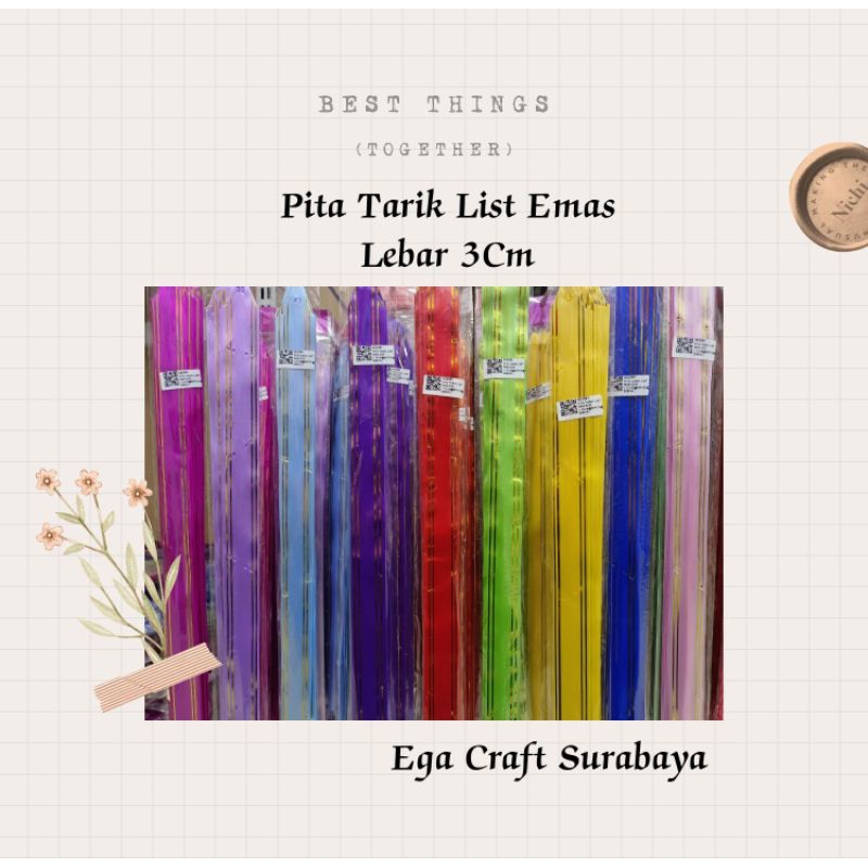 

Pita Tarik List Emas Lebar 3Cm