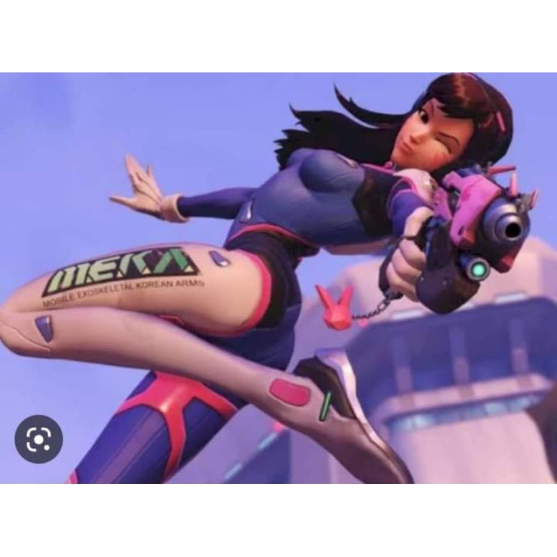 dva overwatch fullset costume dan wig cosplay