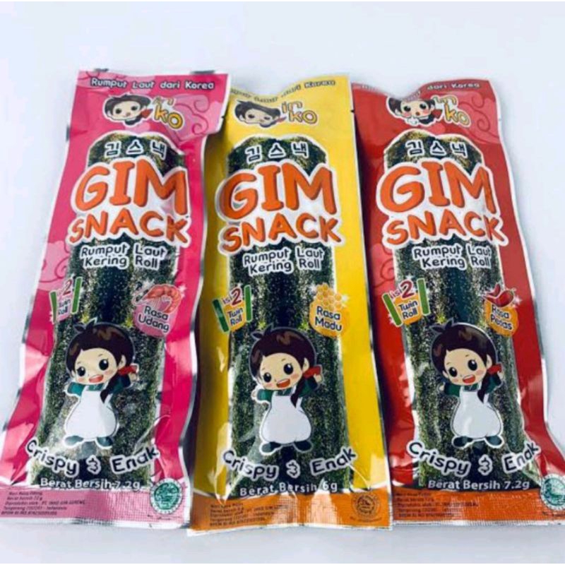 

Rumput Laut Dari Korea Gim Snack Crispy & Enak