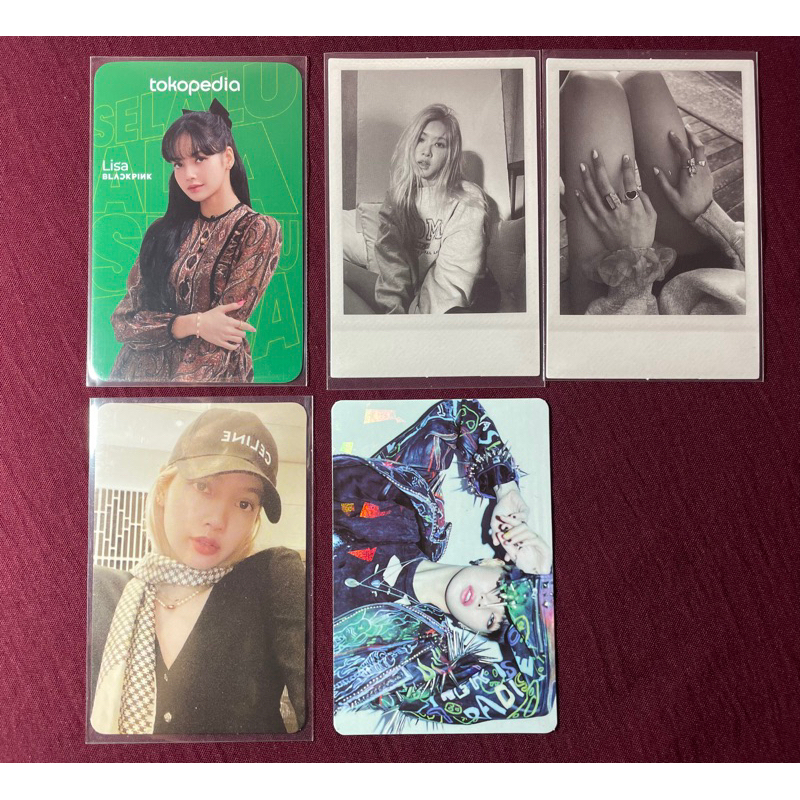 PHOTOCARD PC ROSE LISA LALISA BLACKPINK TOKOJO POB INTERASIA THE ALBUM BORNPINK PINK VERSION ON THE 