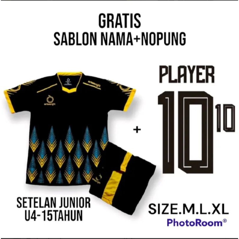 Gratis nama dan nomor punggung baju bola anak usia 4 sampai 14 tahun