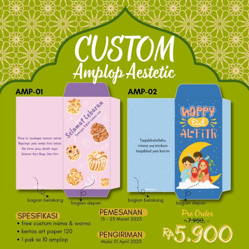 

CUSTOM AMPLOP AESTETIK