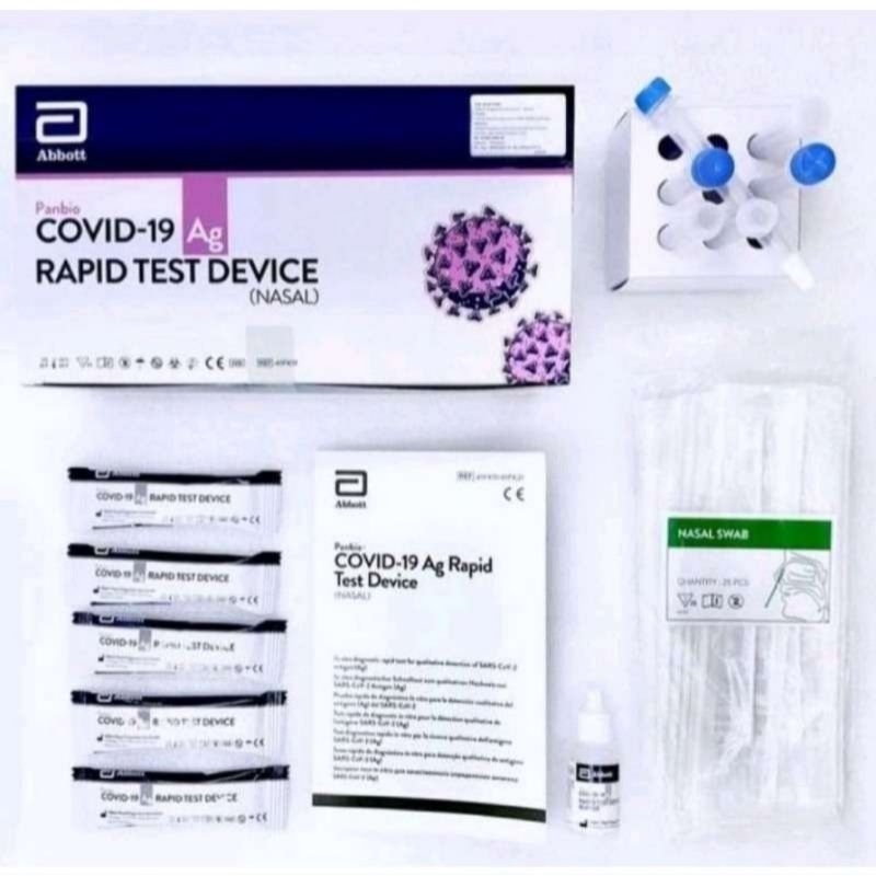 SWAB TEST ABBOT PANBIO NASAL/ ALAT TEST COVID ABBOTT PANBIO / ALAT SWAB ANTIGEN COVID 19 /  ABBOT CO