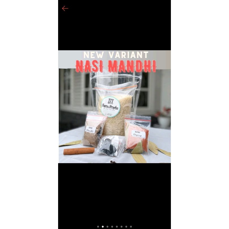 

Paket Beras Mandhi 5 porsi bumbu lengkap