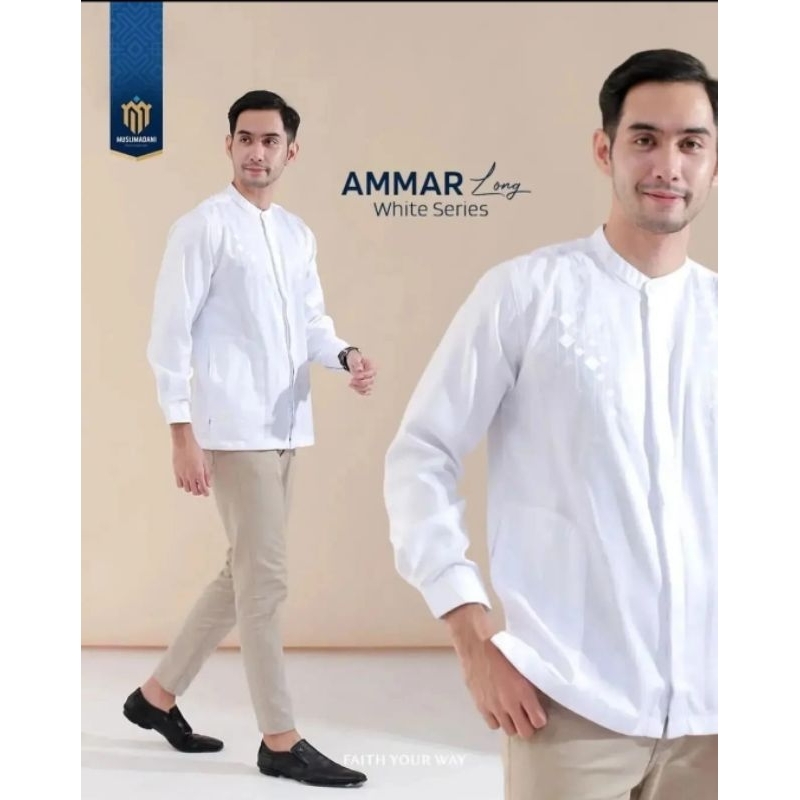 Baju Koko Muslimadani Seri Ammar Lengan Panjang