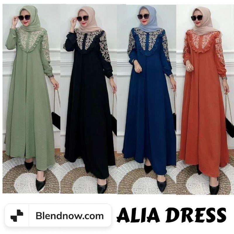 COD. ALIA DRESS . GAMIS KEKINIAN