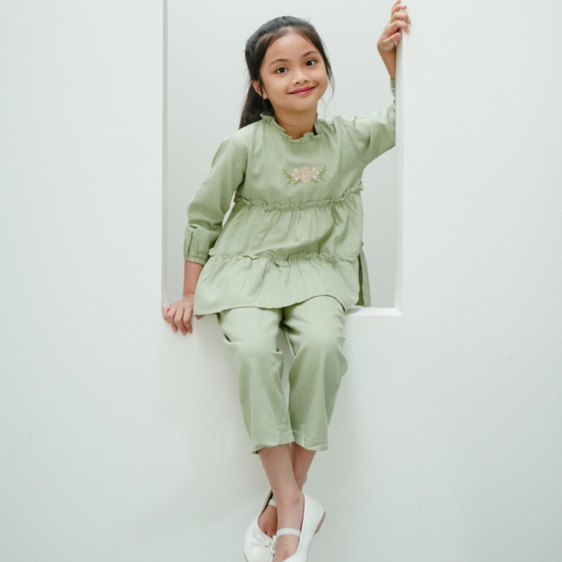 MOOI Maira Tunik Set Anak 1-10thn / Baju Muslim Lebaran Anak