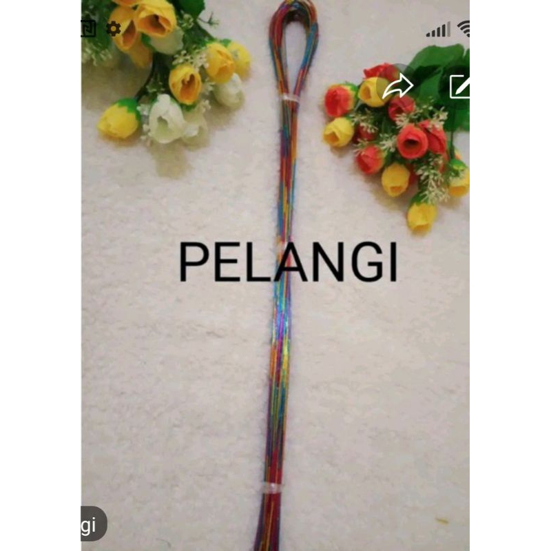 kawat bahan stoking bunga uk 22 isi 50-60 biji