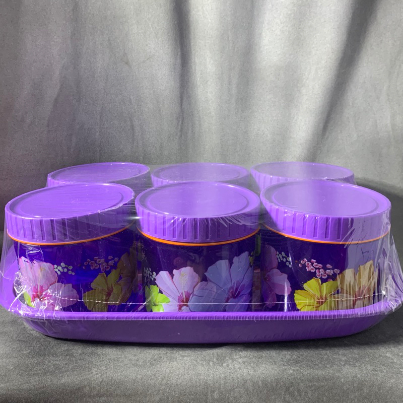 Toples Tempat Penyimpanan Cemilan/Snack/Kue Kering Set Nampan Bahan Plastik Berkualitas