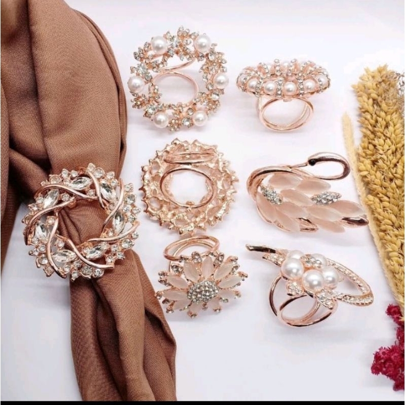 Bros Button Chanel Branded / kolong hijab