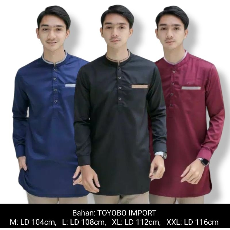 KOKO LENGAN PANJANG ZULDA KOMBINASI SIZE M L XL XXL BAHAN KATUN TOYOBO IMPORT