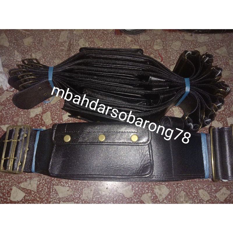 Sabuk othok full kulit 11 cm / Sabuk bopo / Sabuk warok / Sabuk pawang