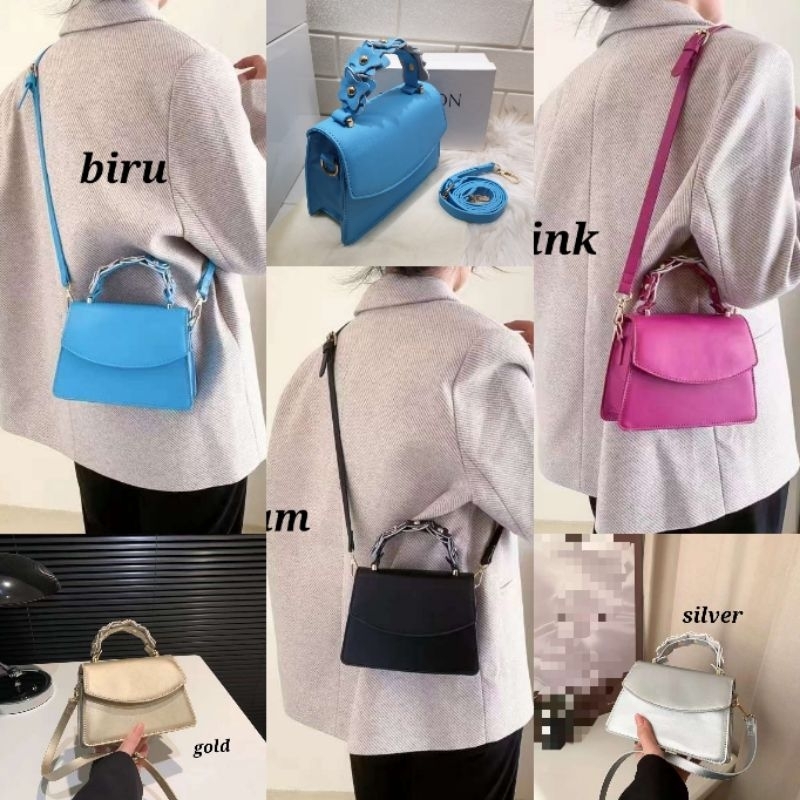 Tas mini fashion import uk 19x13x8