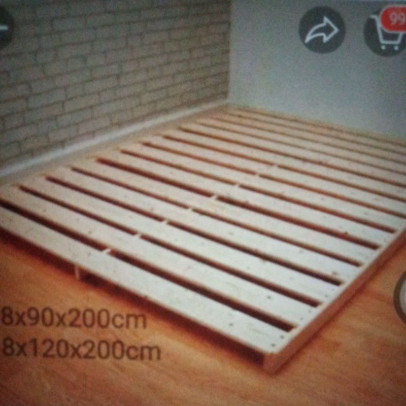 A1 DIPAN MINIMALIS TANPA SANDARAN MODERN KAYU MAHONI SUDAH FINISHING