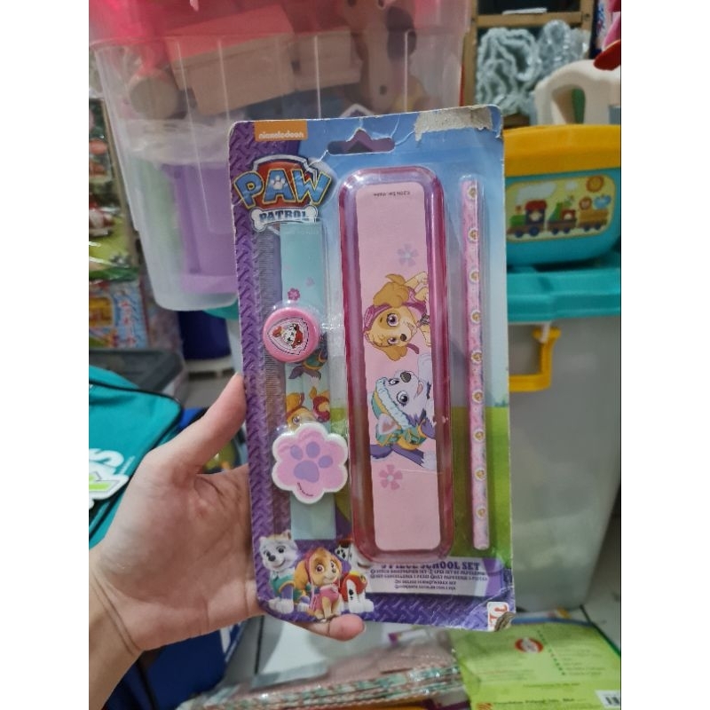 

stationary set paw patrol alat tulis anak tempat pensil penghapus rautan