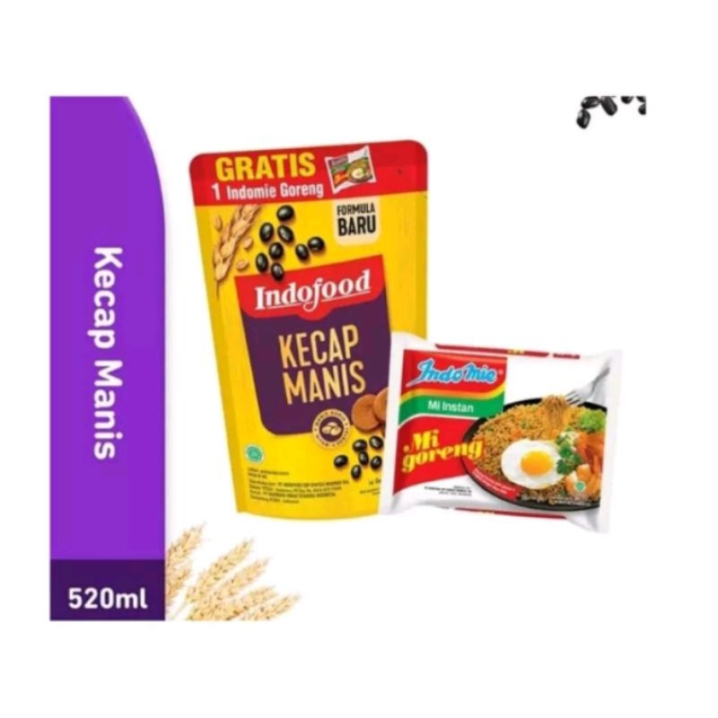 kecap indofood 520 ml GRATIS INDOMIE GORENG