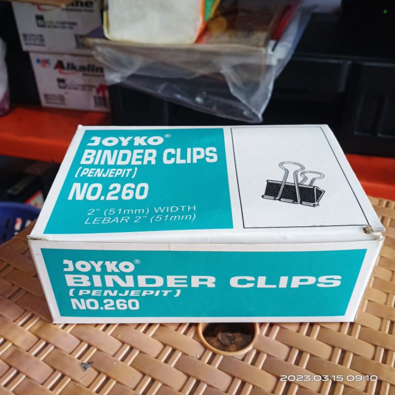 

Binder clip kertas no 260 joyko 1 pack