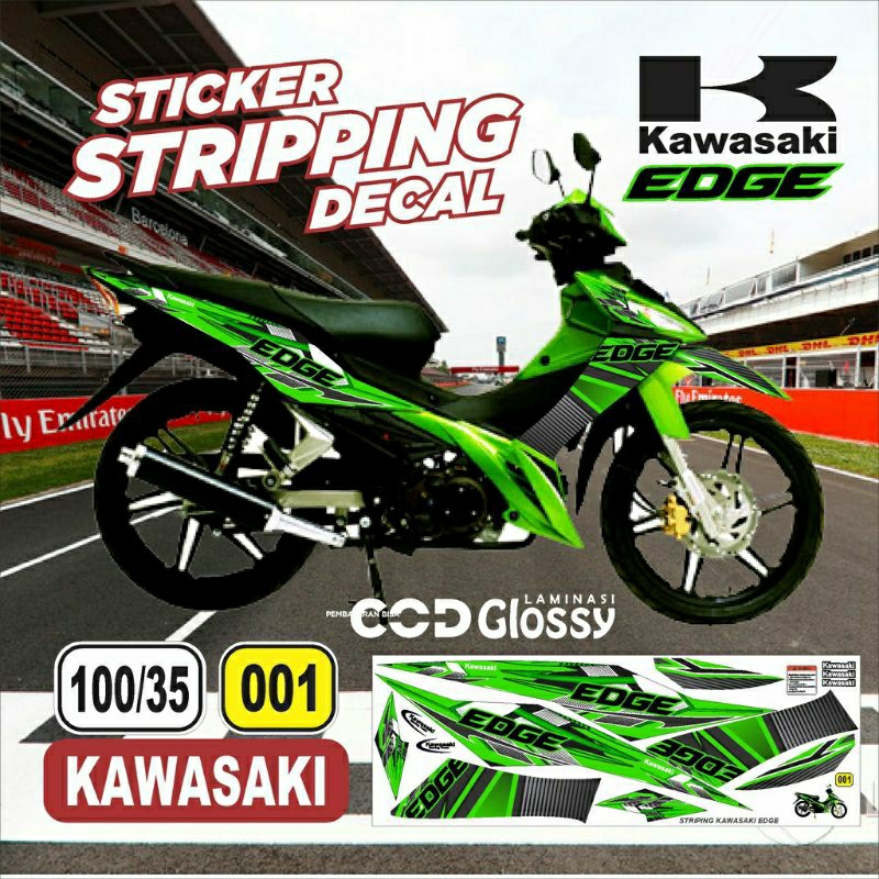 (Bisa COD) Striping lis body Edge stiker Kawasaki Edge sticker edge variasi