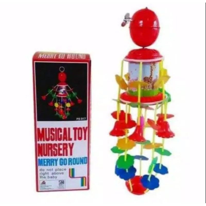 Merry Go Round Mainan Anak Bayi Baby / Krincingan Bayi / Musical Toys / Mainan Bayi Gantung Bisa Mutar