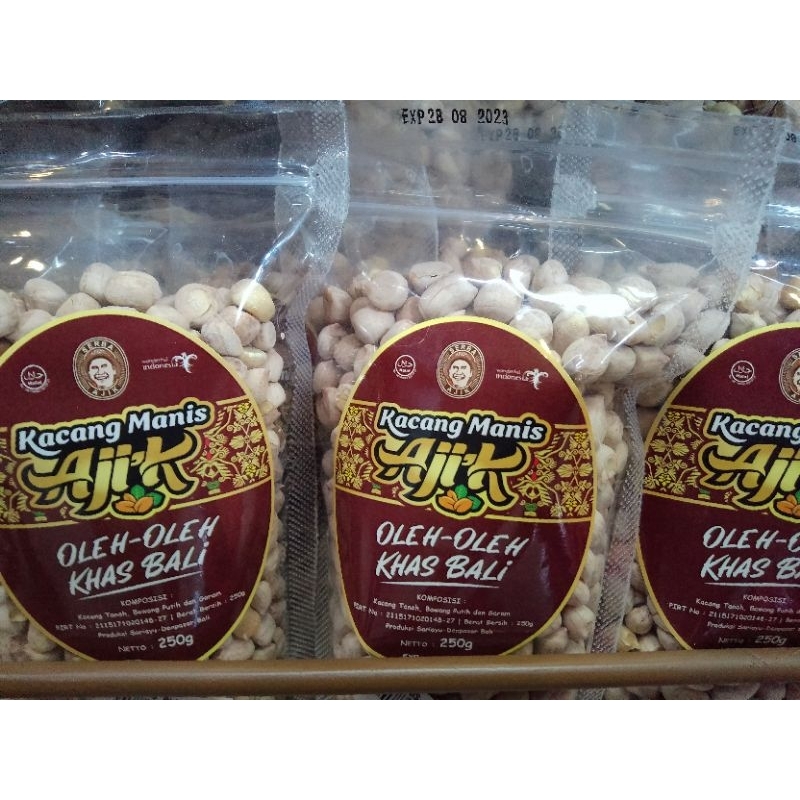 KACANG ASIN/MANIS AJIK ASLI KHAS BALI 250GR FREE BUBBLE WRAP