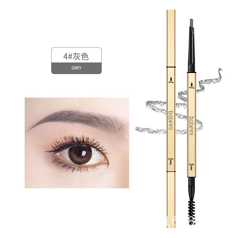 Pensil Alis Waterproof Putar Otomatis Eyebrow Pencil dengan Sikat Alis