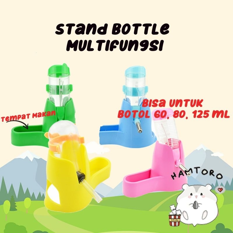 Bottle Stand Multifungsi Tempat Minum dan Makan Hamster