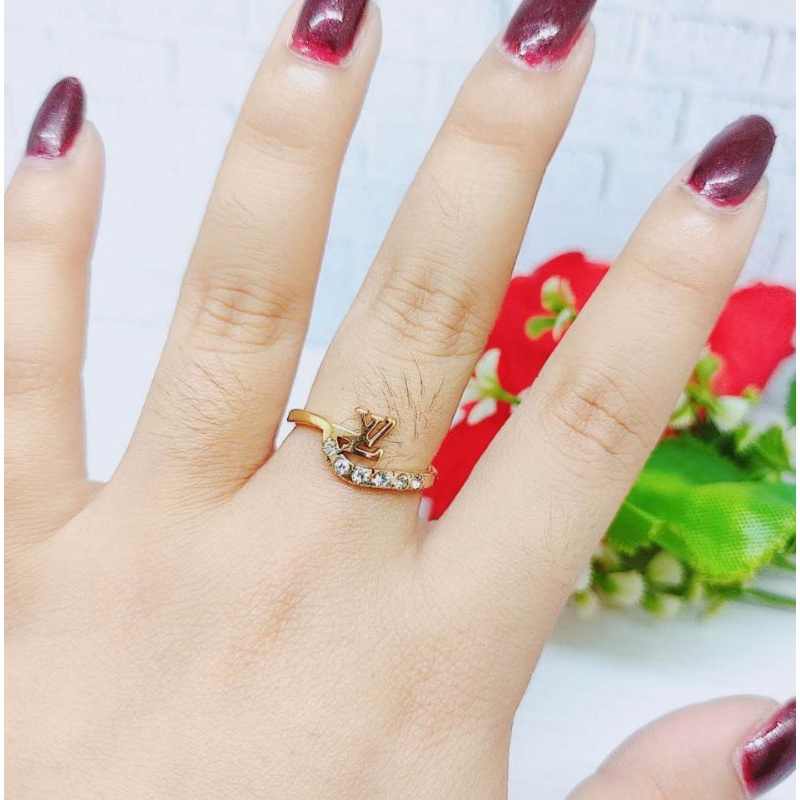 Cincin Titanium Permata Perhiasan Fashion P36