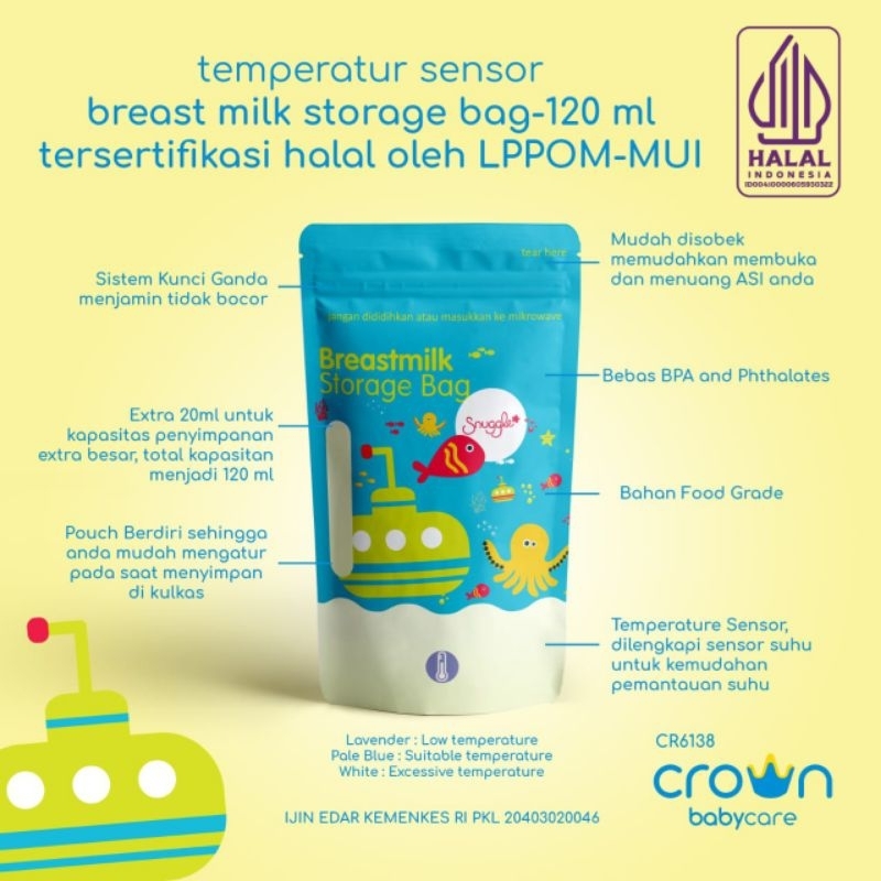 Crown / Snuggle Kantong Asi Promo isi 30 lembar / PROMO Pouch Crown