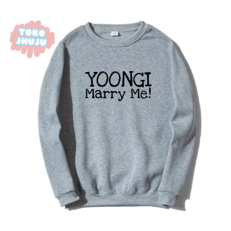 Sweater Suga Bangtan Yoongi Marry Me