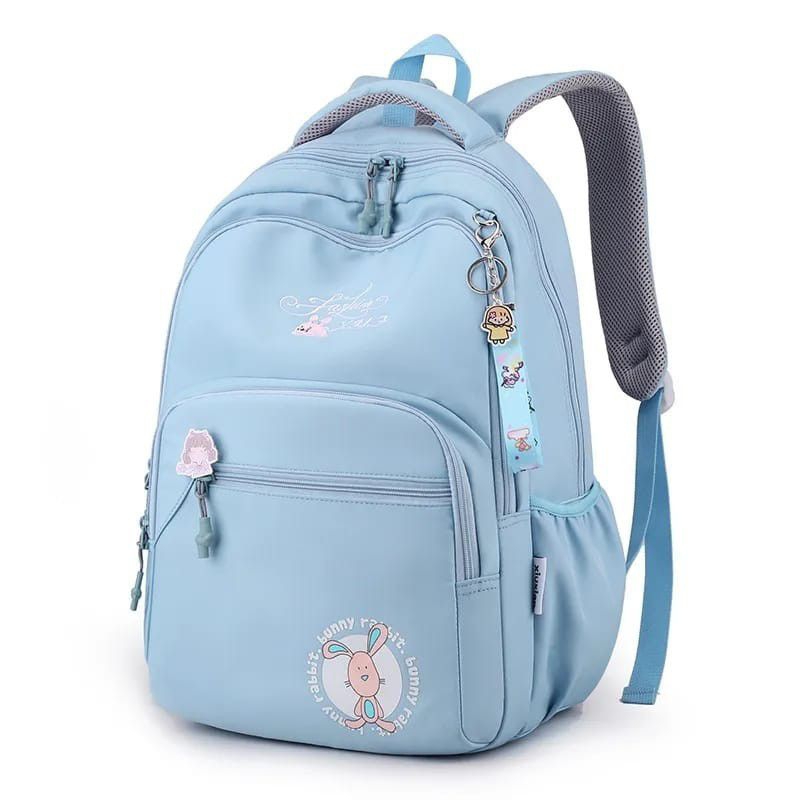 Tas Ransel Anak Remaja Sekolah SD SMP Kapasitas Besar Ruang Banyak Model Bunny Rabbit - tas ransel