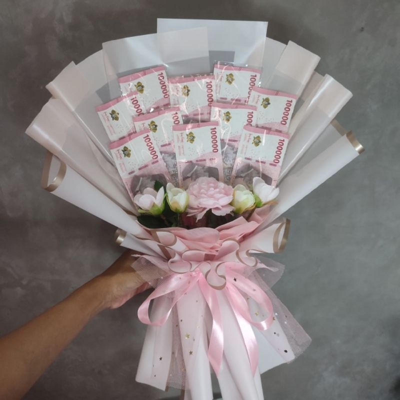 Buket Bouquet bunga wisuda pernikahan ulang tahun acara besar lainnya bisa request